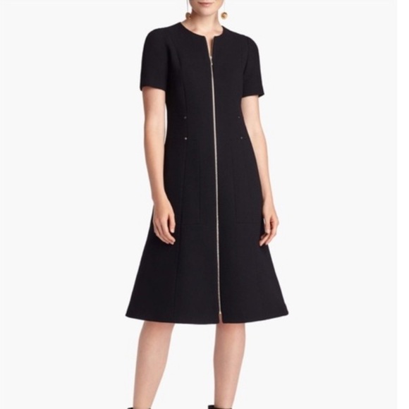 LAFAYETTE 148 NY Sonya Elegant zip front A line Dress Size 6 - Picture 13 of 13
